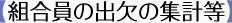 【組合員の出欠の集計等】